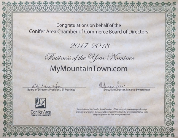Conifer-Area-Chamber-Award